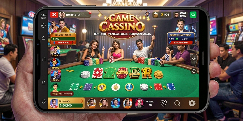 Tampilan gameplay Live Casino yang seru dan interaktif di 34R.
