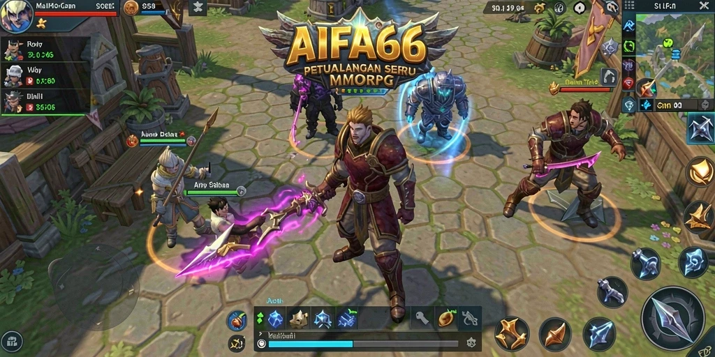 Tampilan gameplay petualangan seru dalam MMORPG AIFA66.