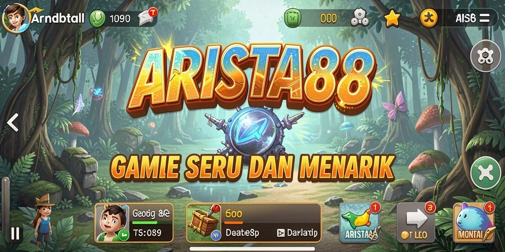 Tangkapan layar gameplay ARISTA88 menunjukkan interaksi dinamis antara karakter dan sumber daya.