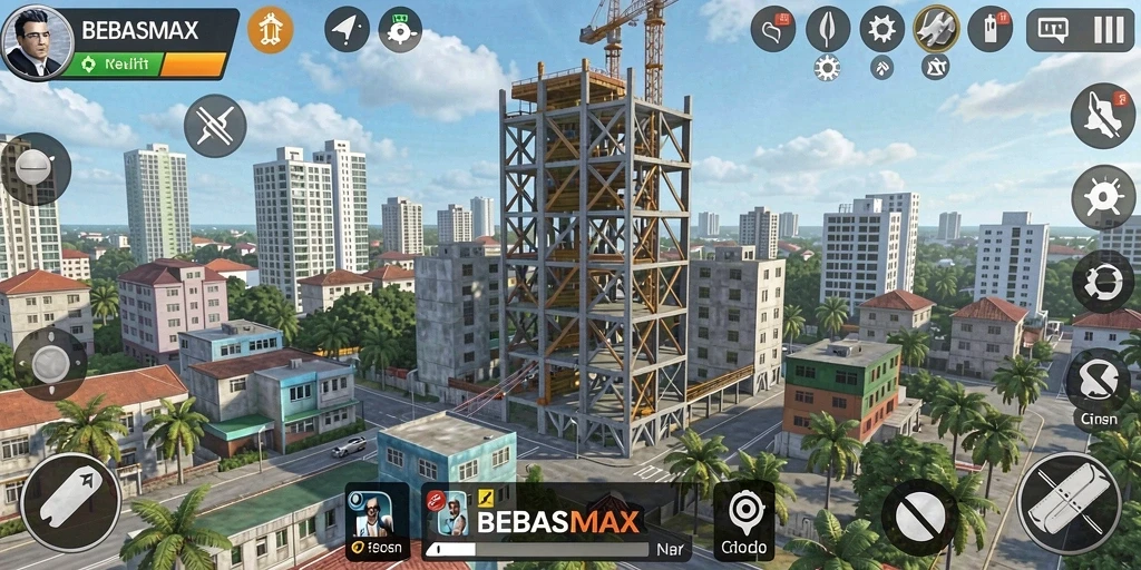 Gameplay menegangkan saat mempertahankan tower dari serangan musuh.