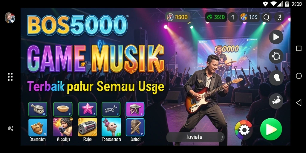 Tampilan gameplay BOS5000 yang menarik dan interaktif.