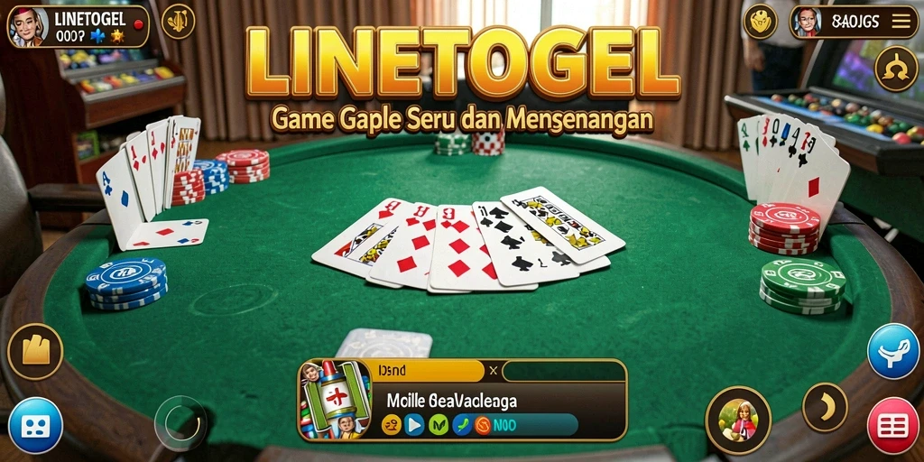 Tampilan gameplay seru dan penuh strategi di LINETOGEL.