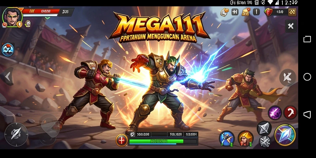 Tampilan menarik dari gameplay MEGA111 menunjukkan aksi pertarungan yang mendebarkan.