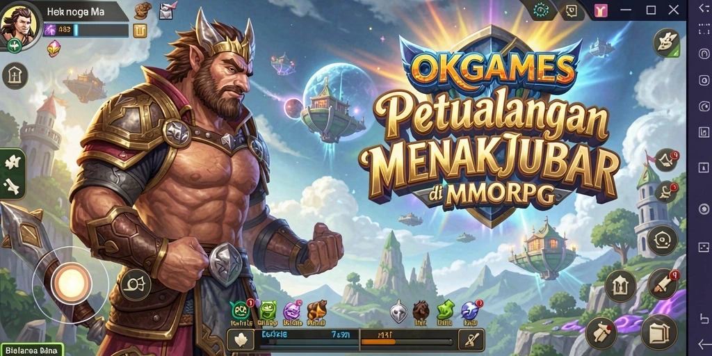 Tampilan menarik dari gameplay OKGAMES dalam dunia MMORPG yang menakjubkan.