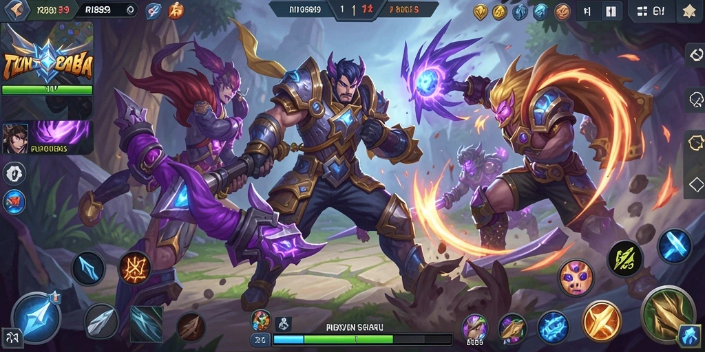 Tampilan gameplay seru dari RI889 dalam aksi MOBA.