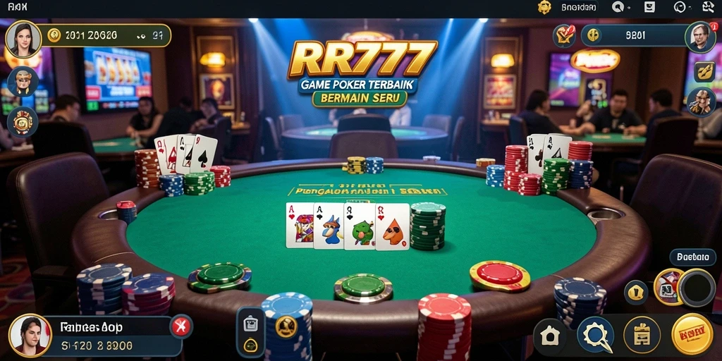 Tampilan gameplay poker yang menarik di RR777.