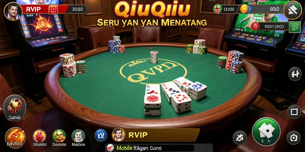 Tampilan gameplay QiuQiu yang mendebarkan di RVIP.