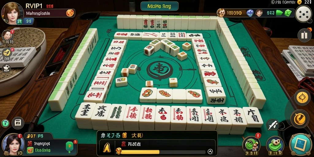 Screenshot menunjukkan gameplay Mahjong menarik dan grafis yang menawan.