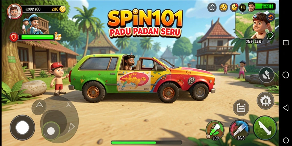 Tampilan seru gameplay SPIN101 dengan grafis menarik.