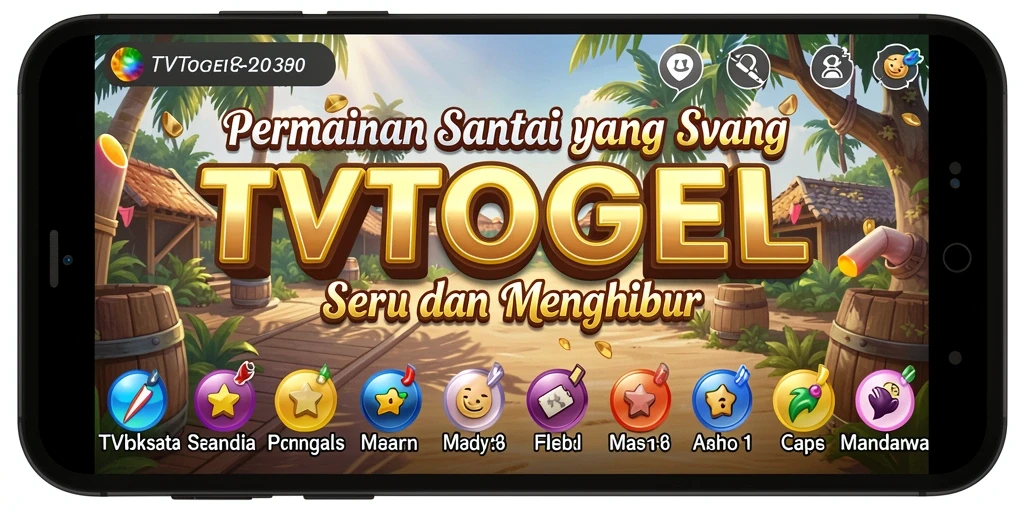 Screenshot gameplay TVTOGEL menampilkan keseruan permainan santai.
